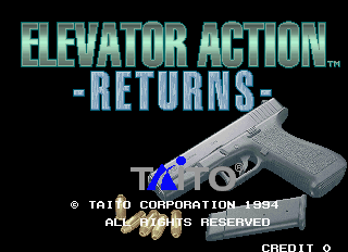 Elevator Action Returns (Ver 2.2J 1995+02+20) Title Screen